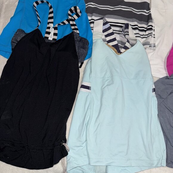Lot of 6 Women's Lululemon Tops Tank Tops Racer Back Yoga Workout Size 6 - Picture 7 of 11